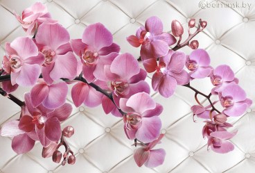Фотообои De-Art Орхидея 3Д розовая